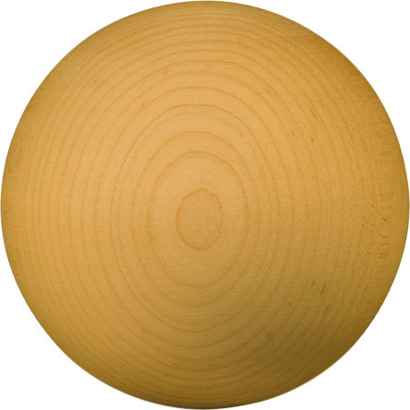 OSBORNE WOOD PRODUCTS 3 x 3 Ball Round Bun Foot in Soft Maple 4012M